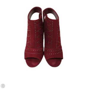Boots Ankle Heels By Vince Camuto In Red, Size: 10