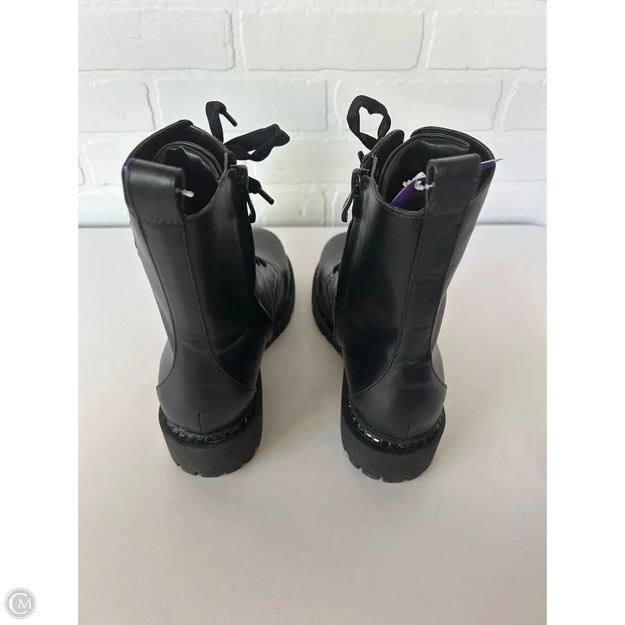 Boots Combat By Dkny In Black, Size: 8