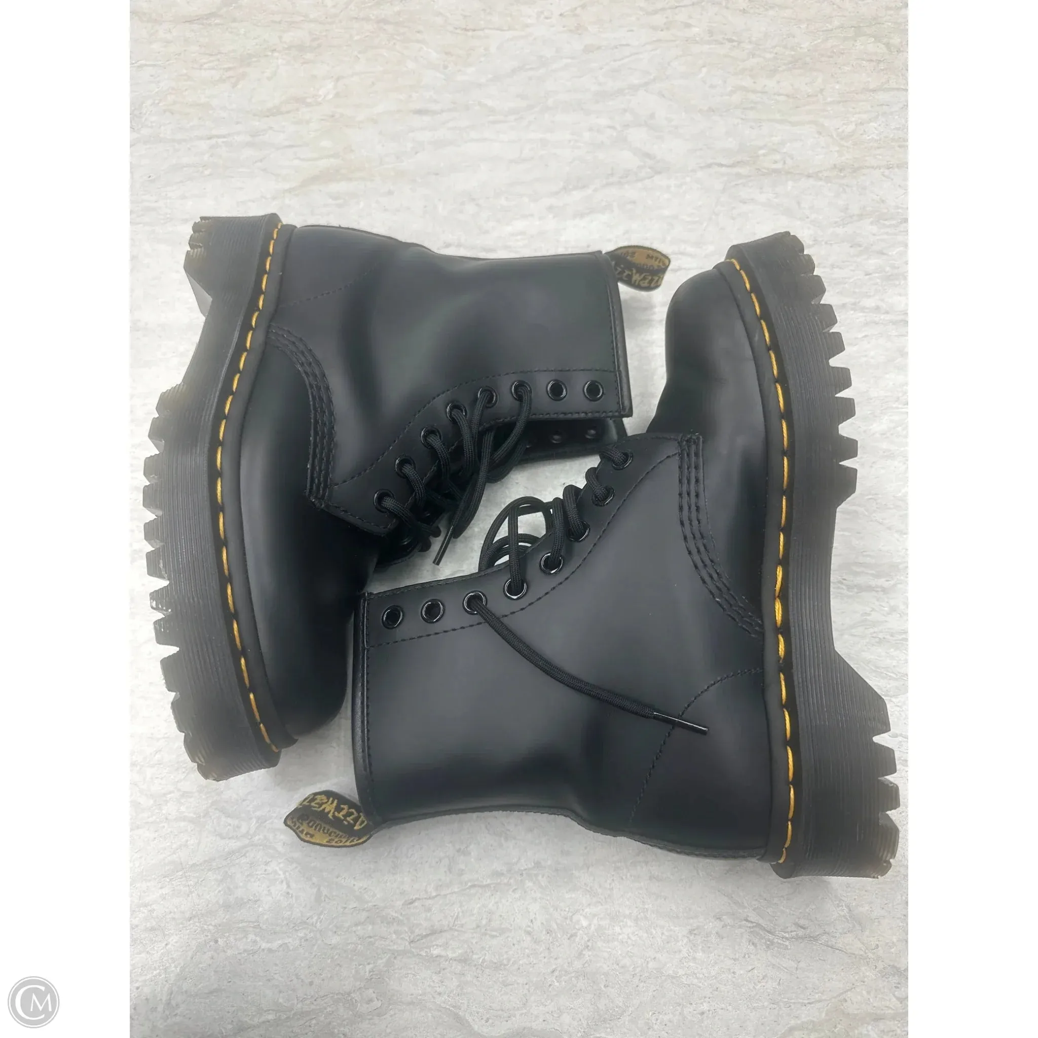 Boots Combat By Dr Martens In Black, Size: 6.5