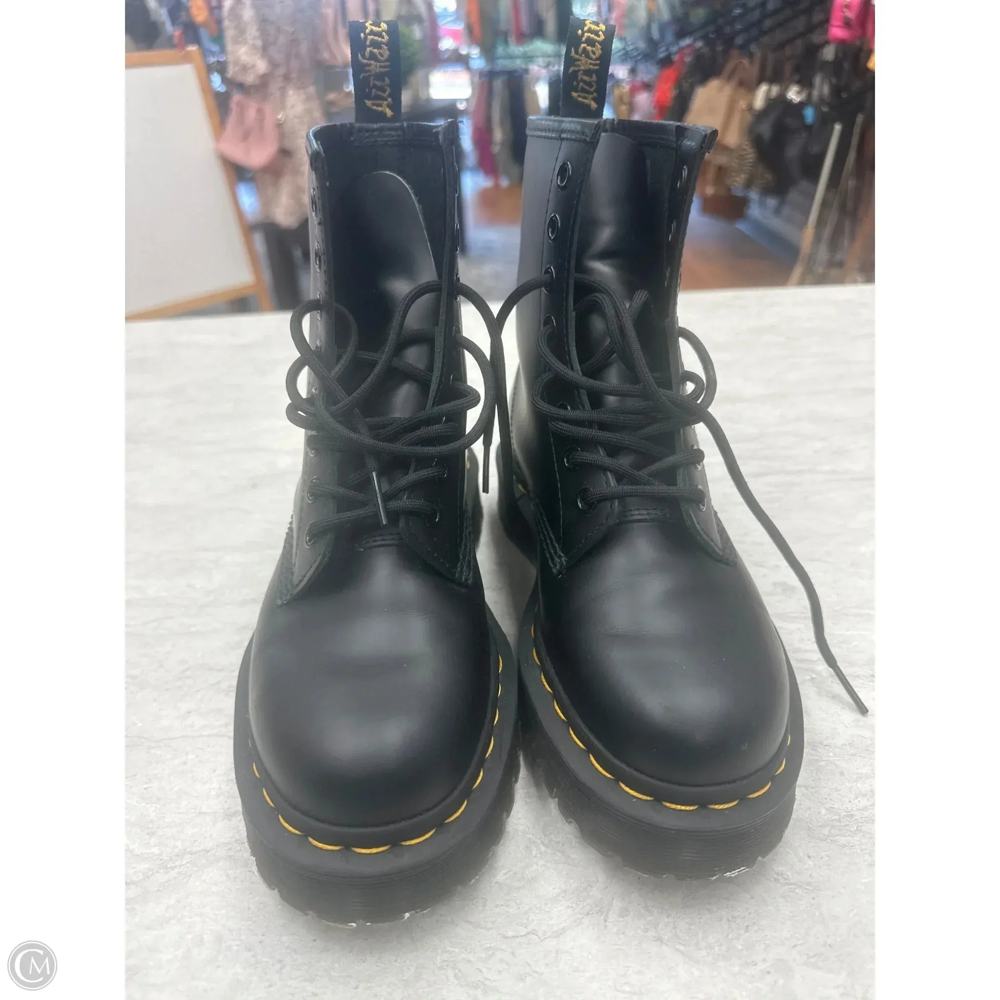 Boots Combat By Dr Martens In Black, Size: 6.5