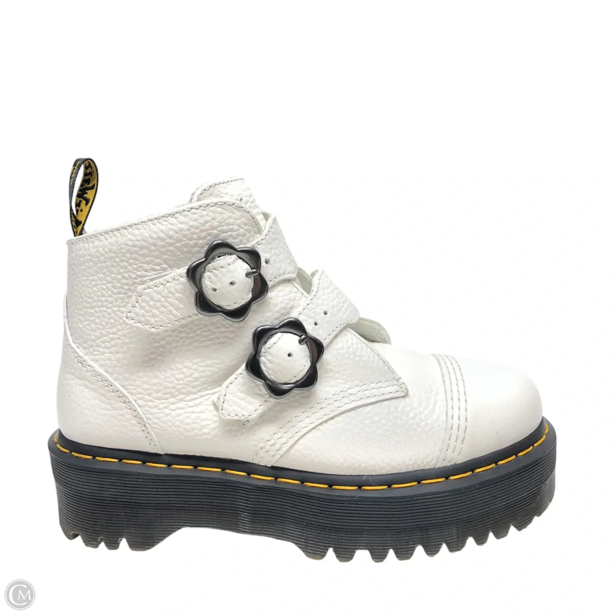 Boots Combat By Dr Martens In White, Size: 8