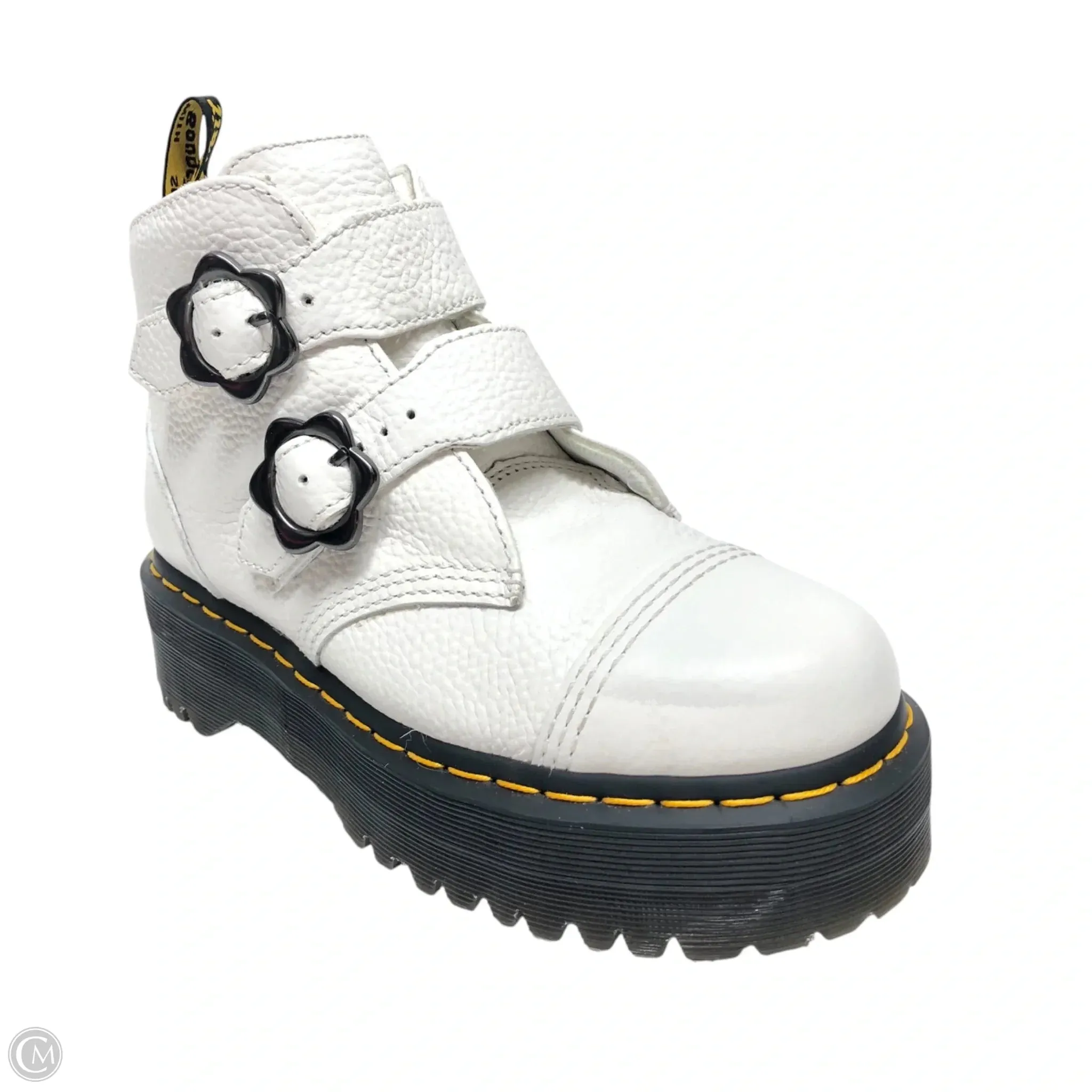 Boots Combat By Dr Martens In White, Size: 8