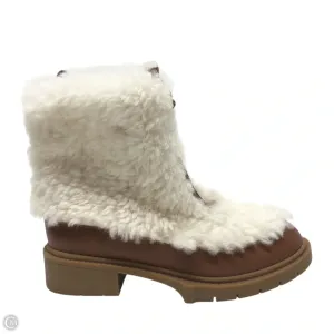 Boots Designer By Coach In Cream, Size: 7