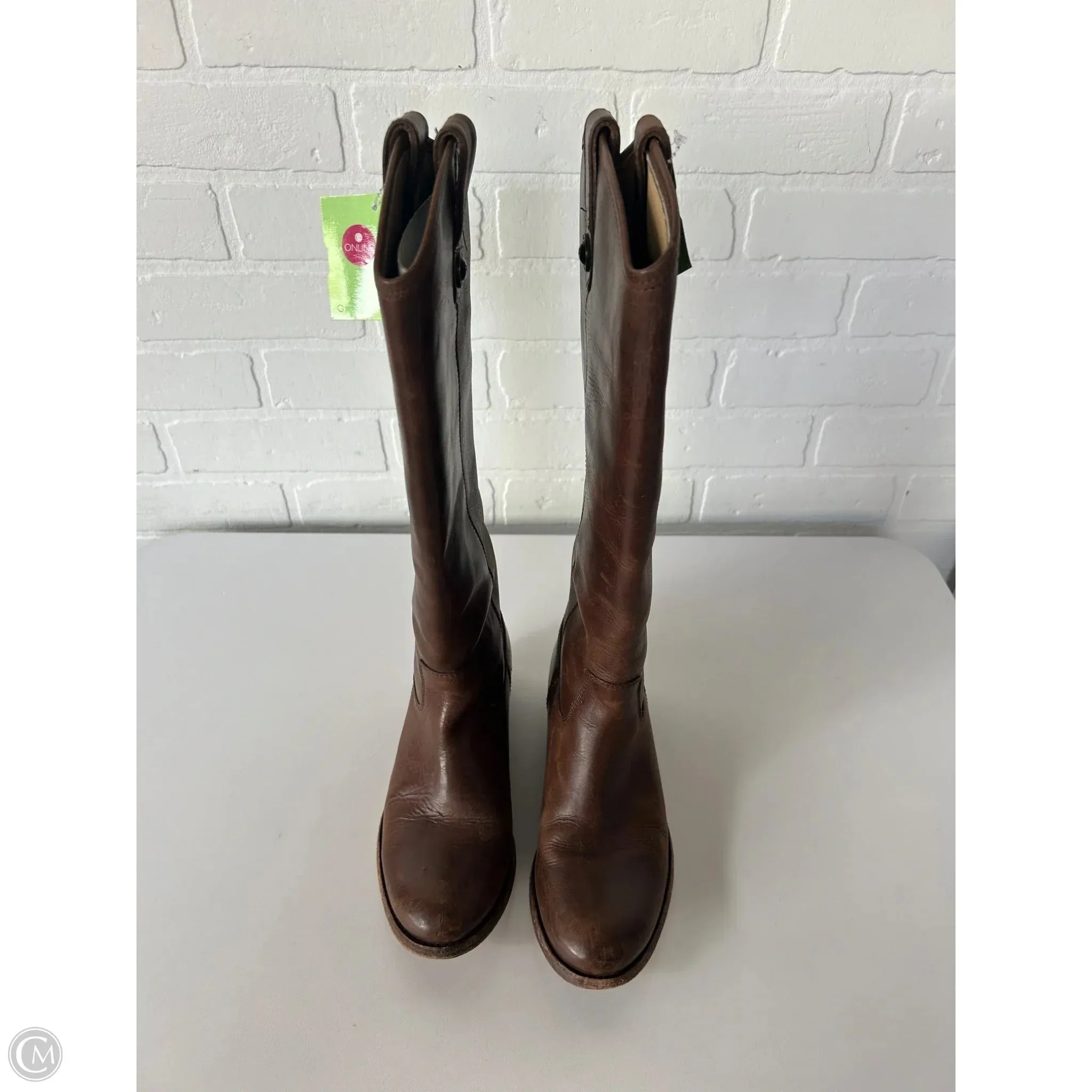 Boots Designer By Frye In Brown, Size: 6