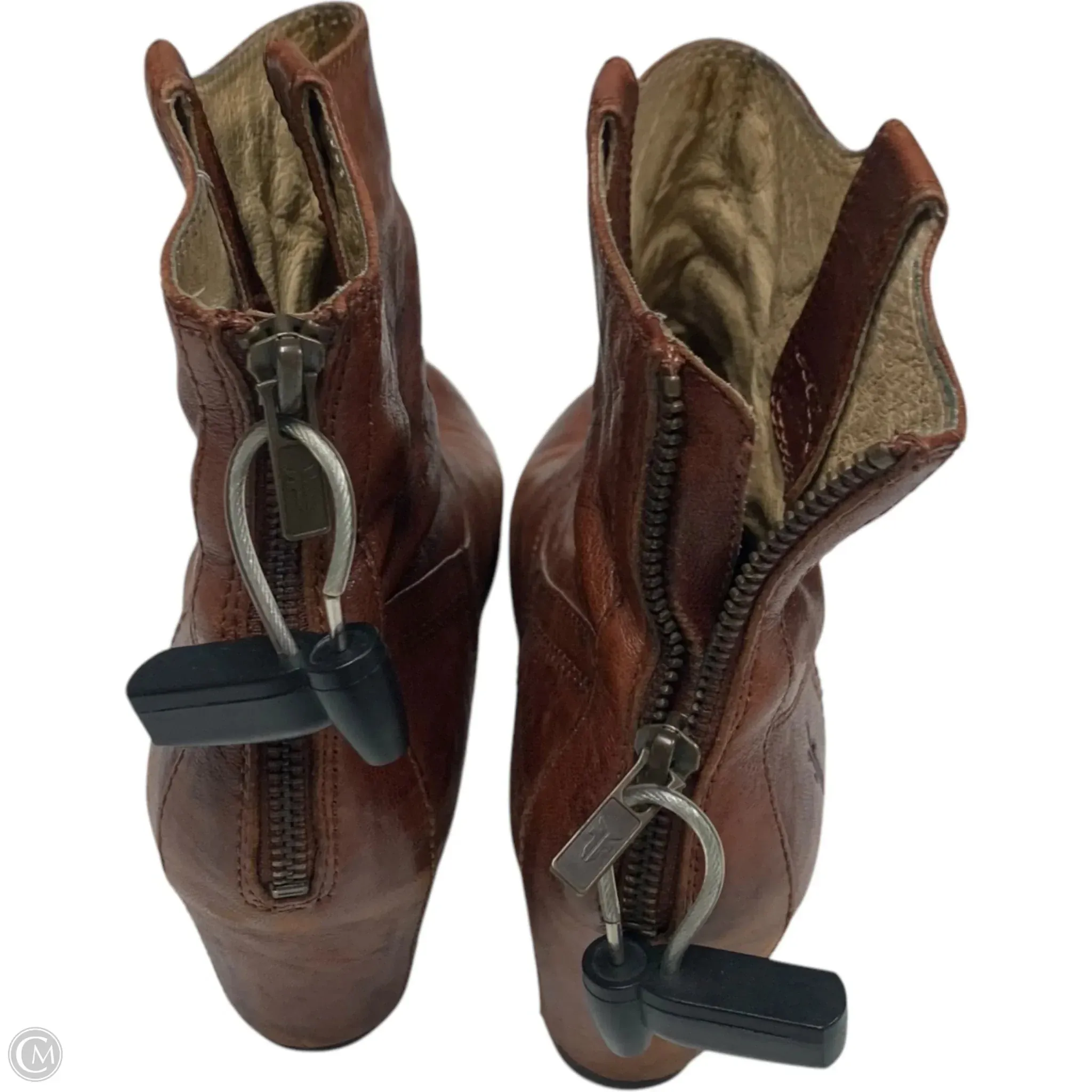 Boots Designer By Frye In Brown, Size: 8
