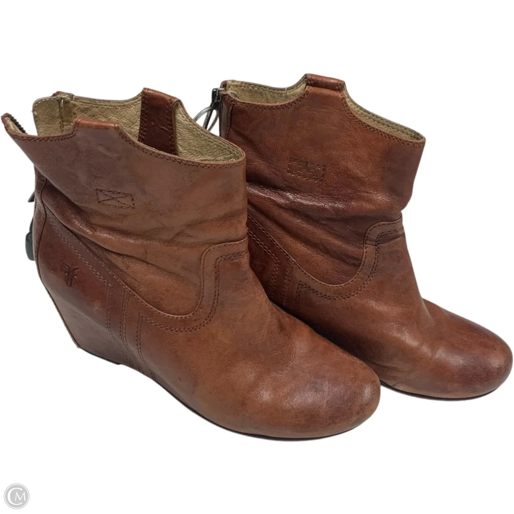 Boots Designer By Frye In Brown, Size: 8