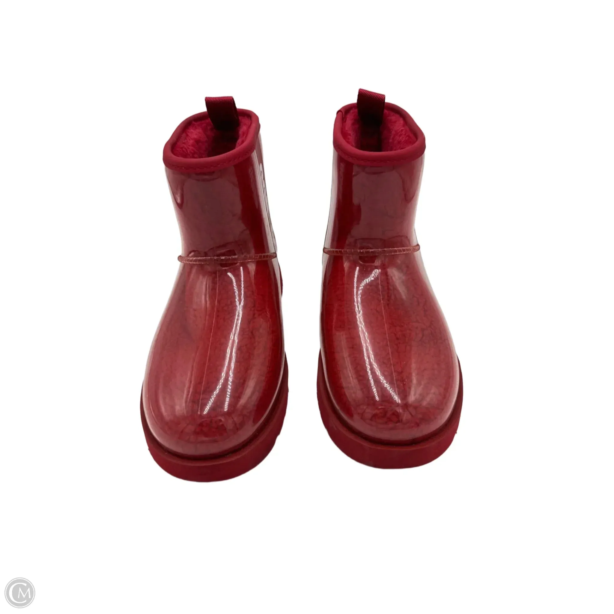 Boots Designer By Ugg In Red, Size: 7