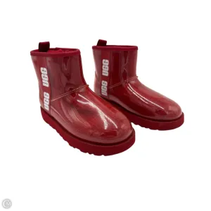 Boots Designer By Ugg In Red, Size: 7