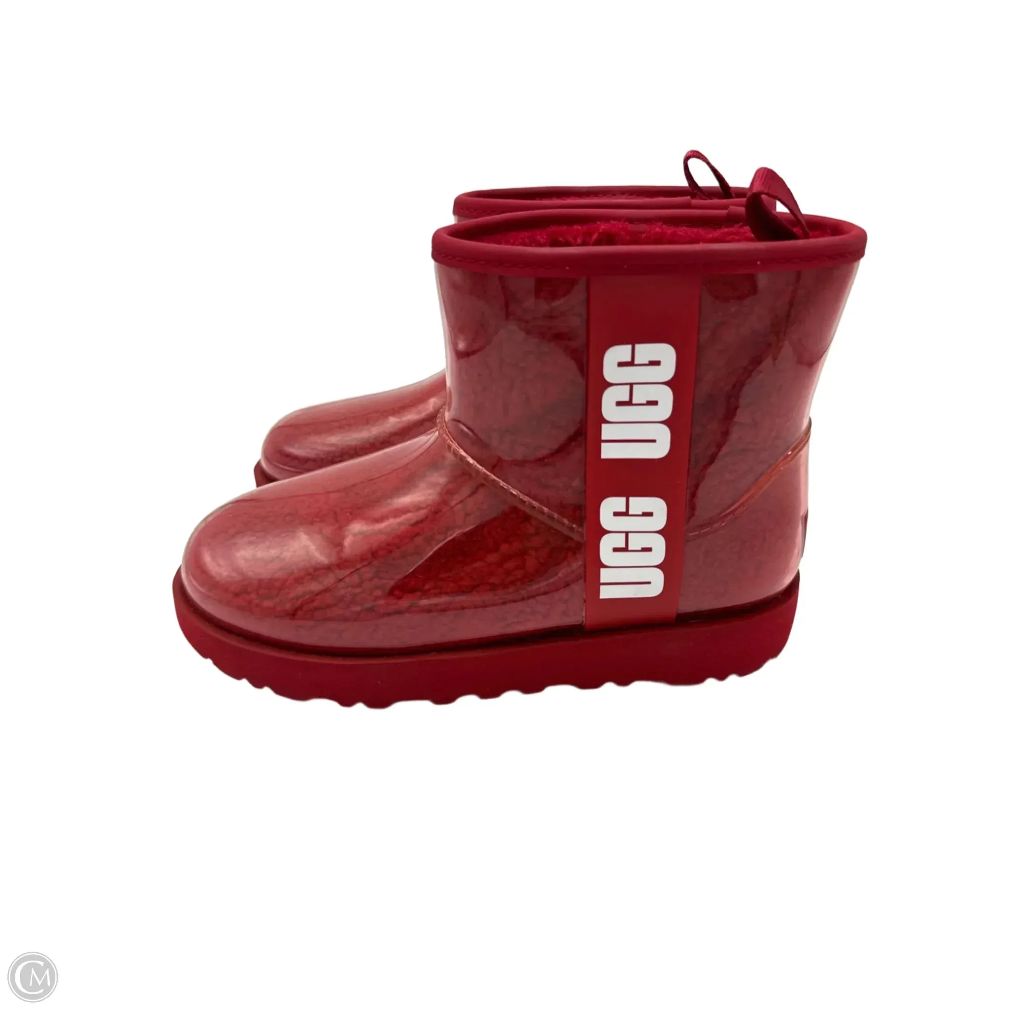 Boots Designer By Ugg In Red, Size: 7