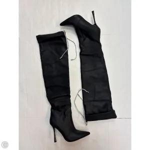 Boots Over-the-knee Heels By Clothes Mentor In Black, Size: 10