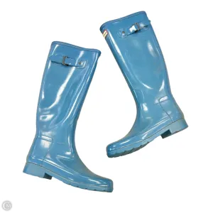 Boots Rain By Hunter In Blue, Size: 6