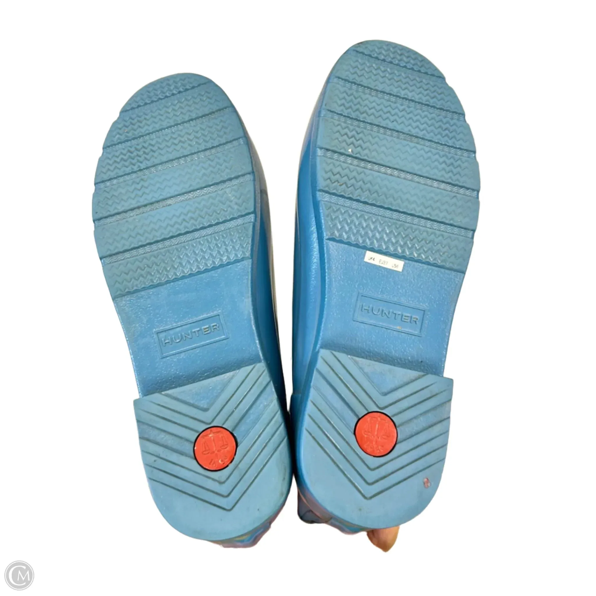 Boots Rain By Hunter In Blue, Size: 6