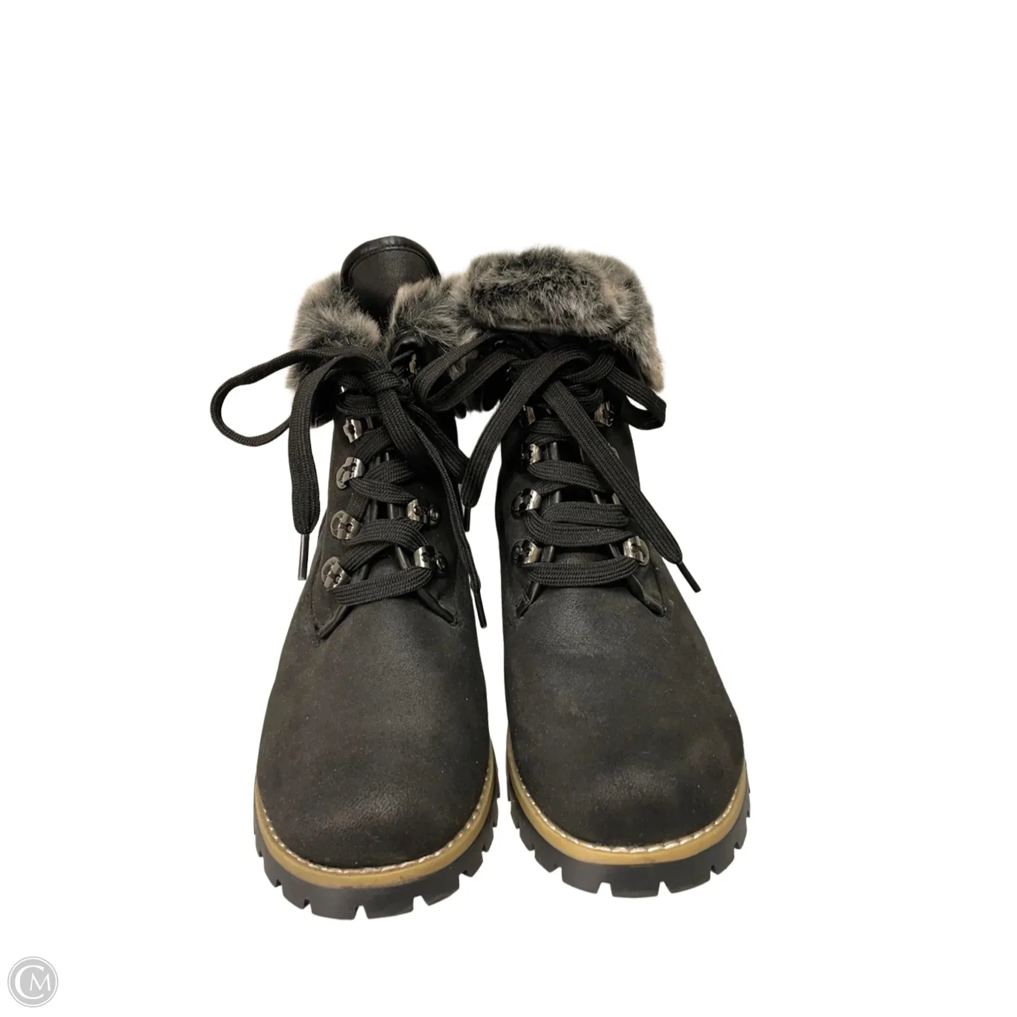 Boots Snow By White Mountain In Black & Grey, Size: 9.5