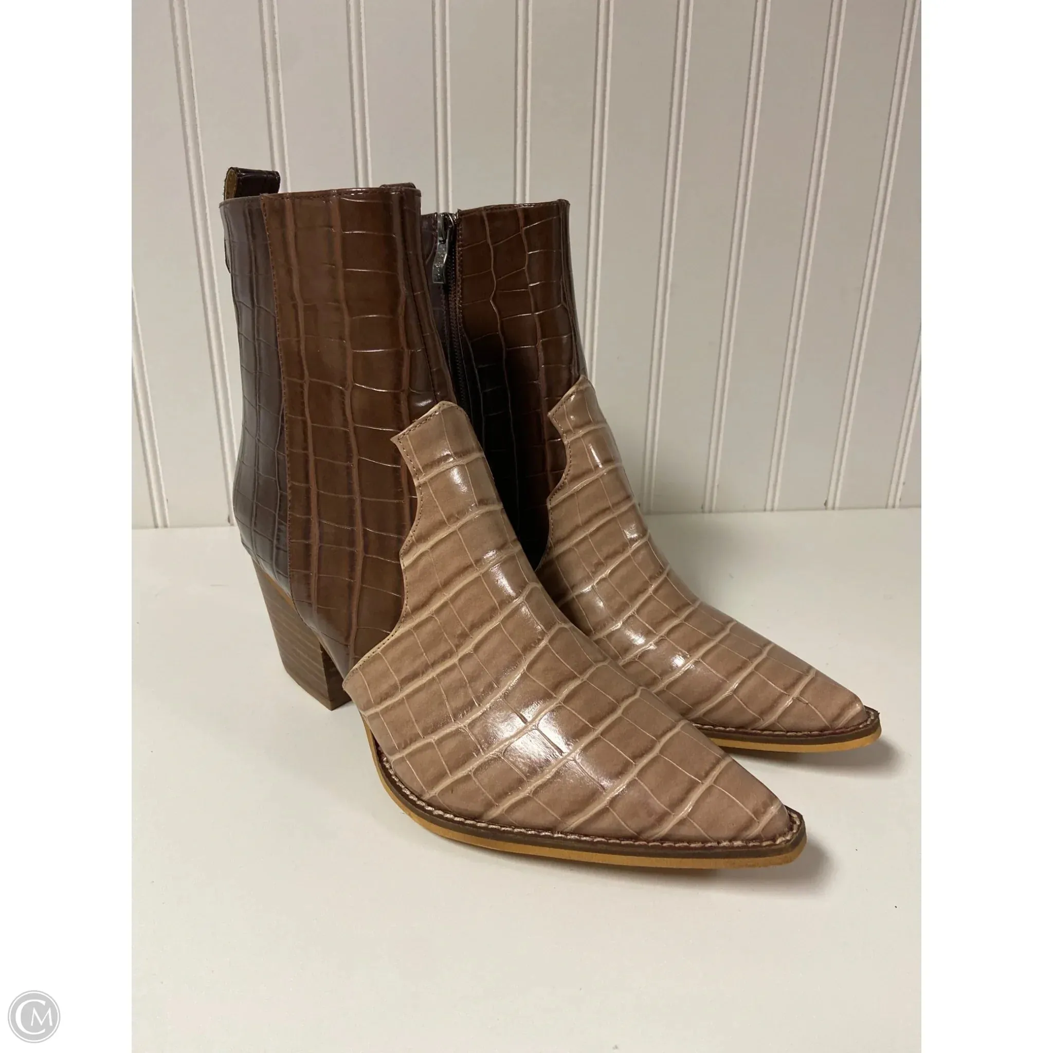 Boots Western By Cmc In Brown & Tan, Size: 10