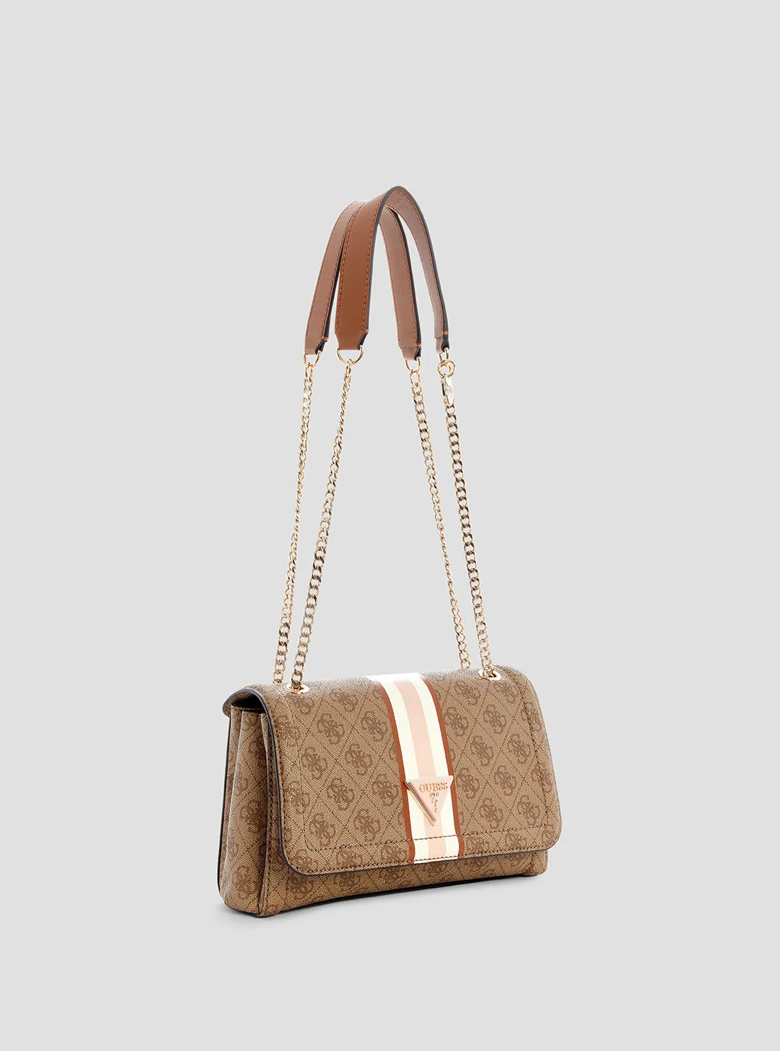 Brown Logo Noelle Crossbody Bag Guess