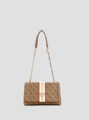 Brown Logo Noelle Crossbody Bag Guess