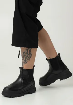 Buffalo - Aspha Chelsea Warm Vegan Box Black - Girl Shoes