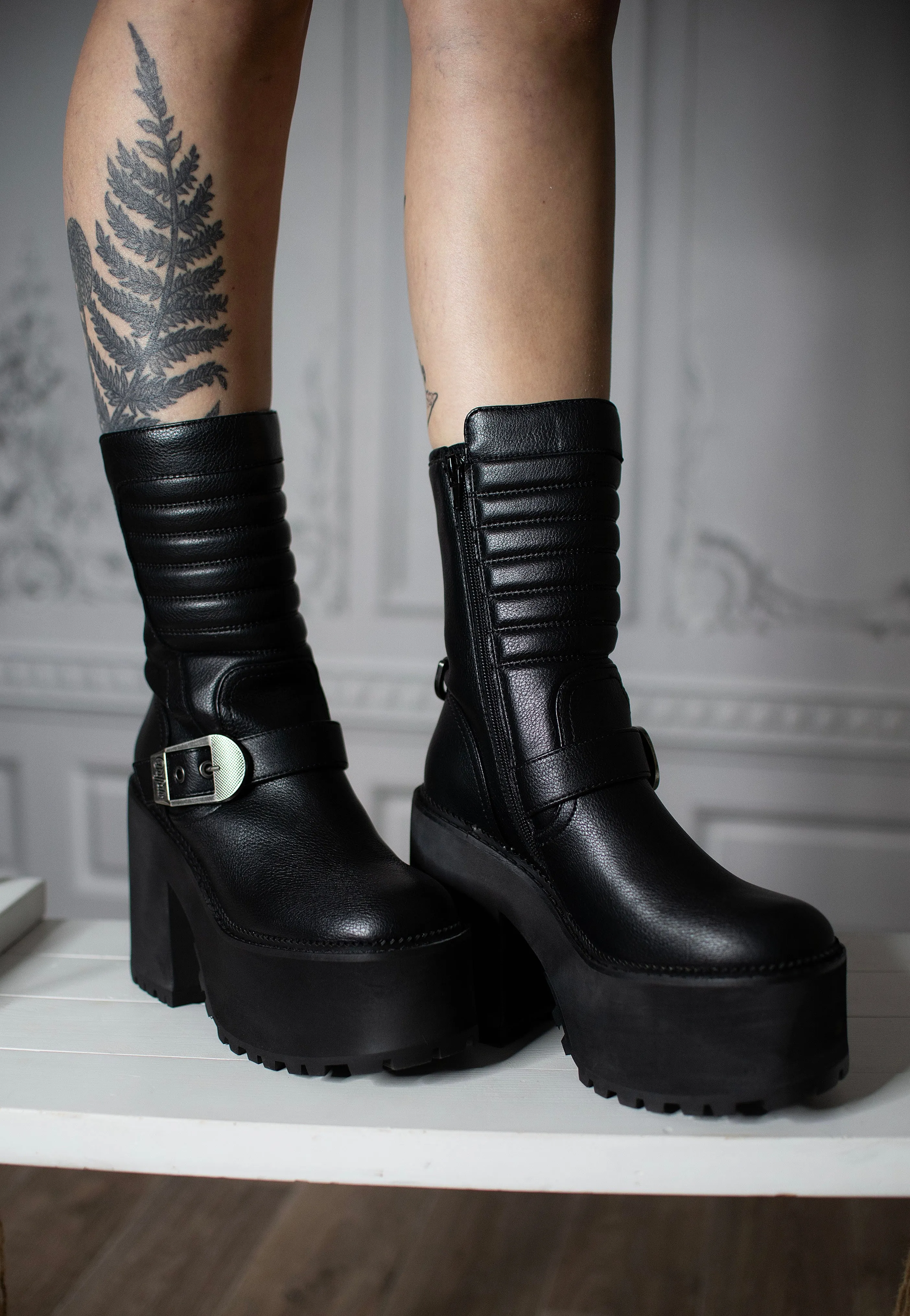 Buffalo - Killah Bike Zip Vegan Nappa Black - Girl Shoes