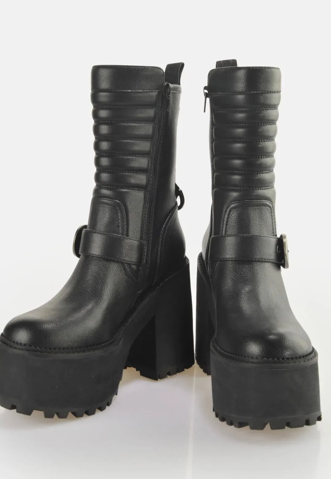 Buffalo - Killah Bike Zip Vegan Nappa Black - Girl Shoes