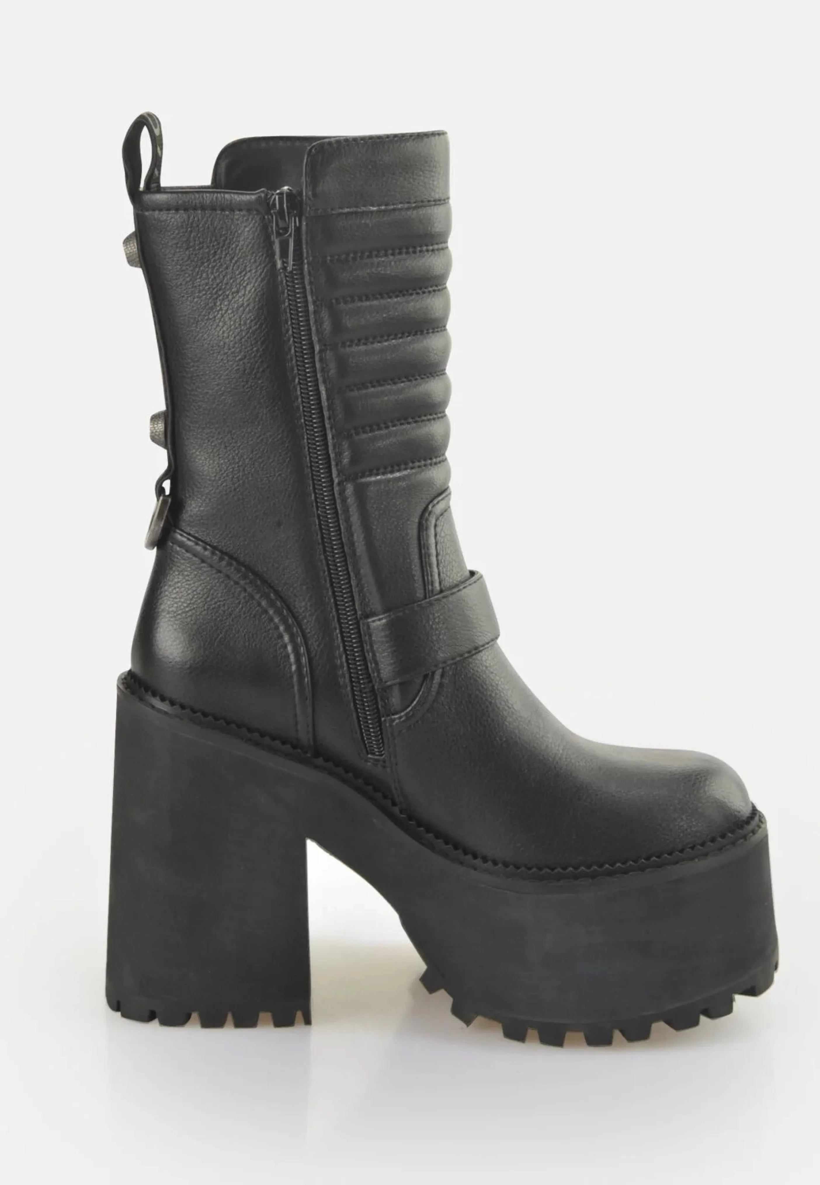 Buffalo - Killah Bike Zip Vegan Nappa Black - Girl Shoes