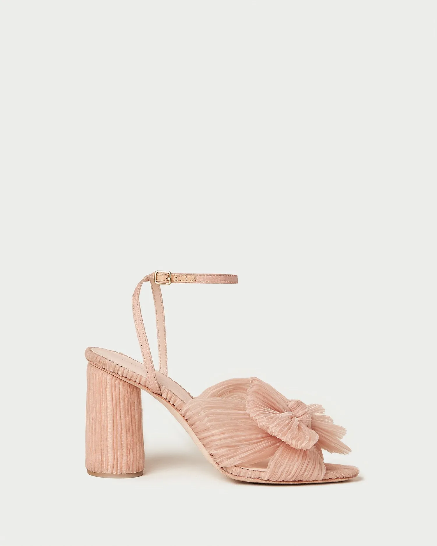 Camellia Beauty Pleated Bow Heel -LOEFFLER RANDALL