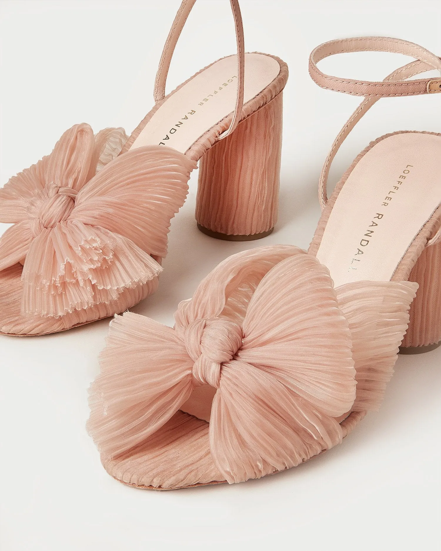 Camellia Beauty Pleated Bow Heel -LOEFFLER RANDALL