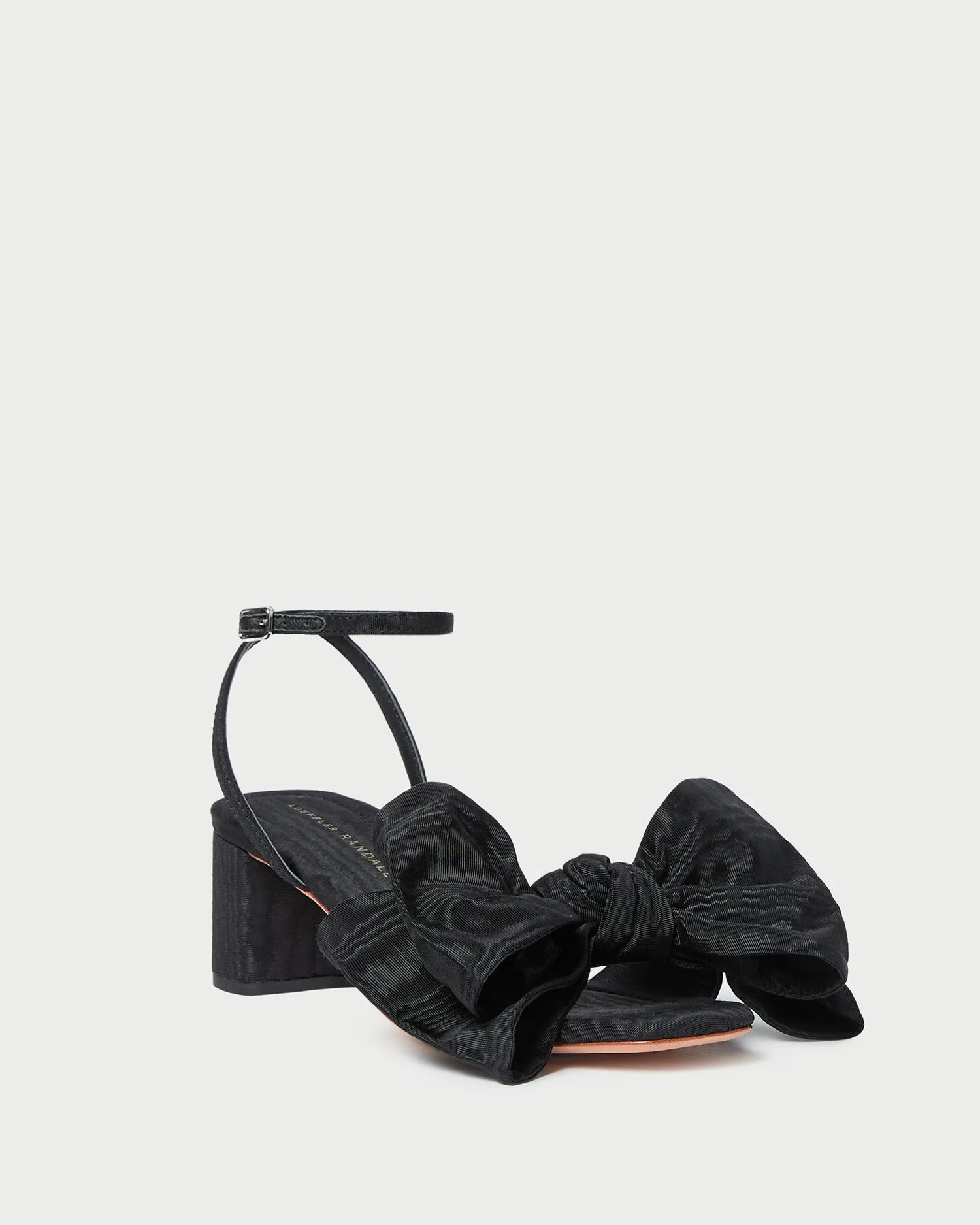Carmen Black Moiré Bow Sandal -LOEFFLER RANDALL