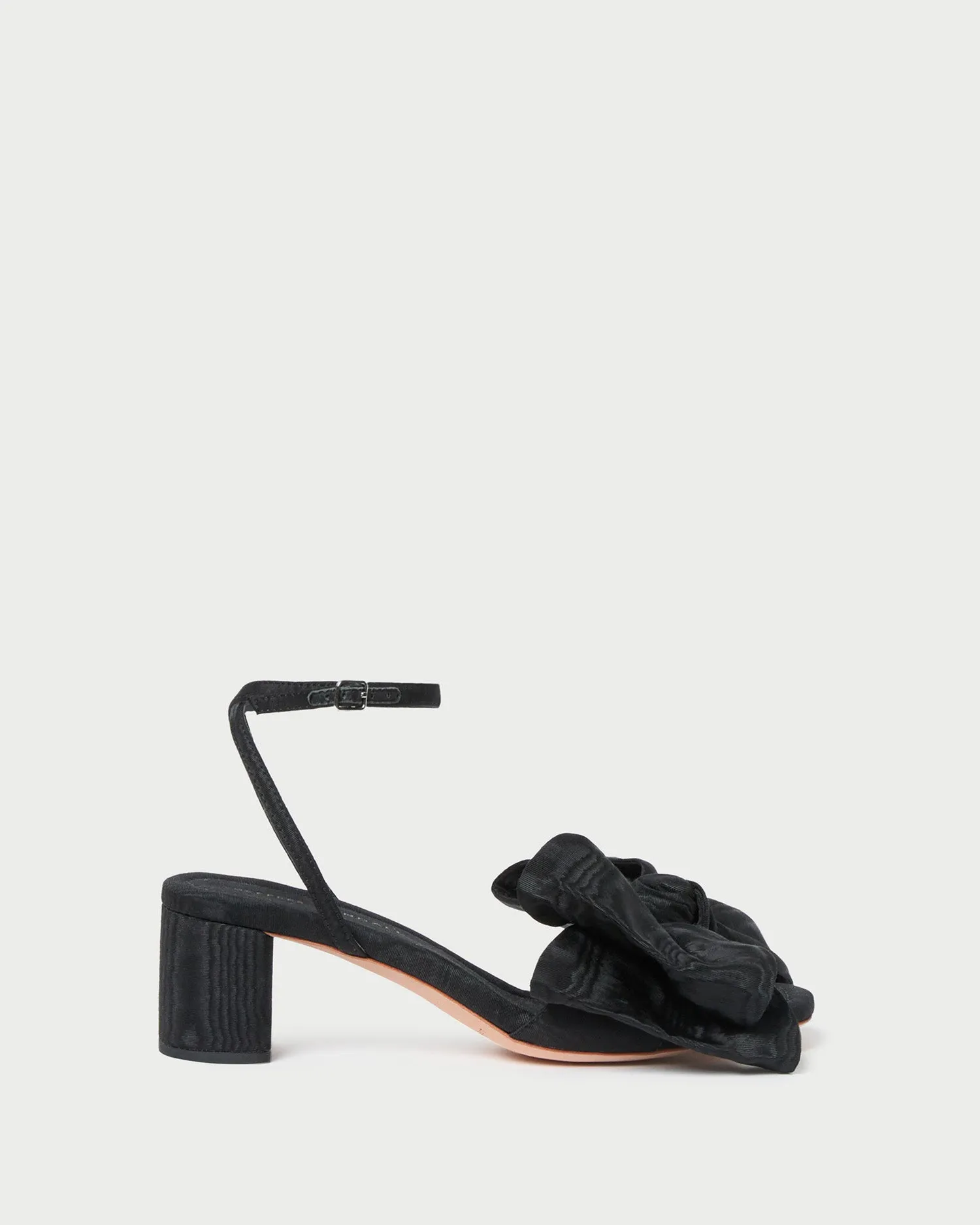 Carmen Black Moiré Bow Sandal -LOEFFLER RANDALL