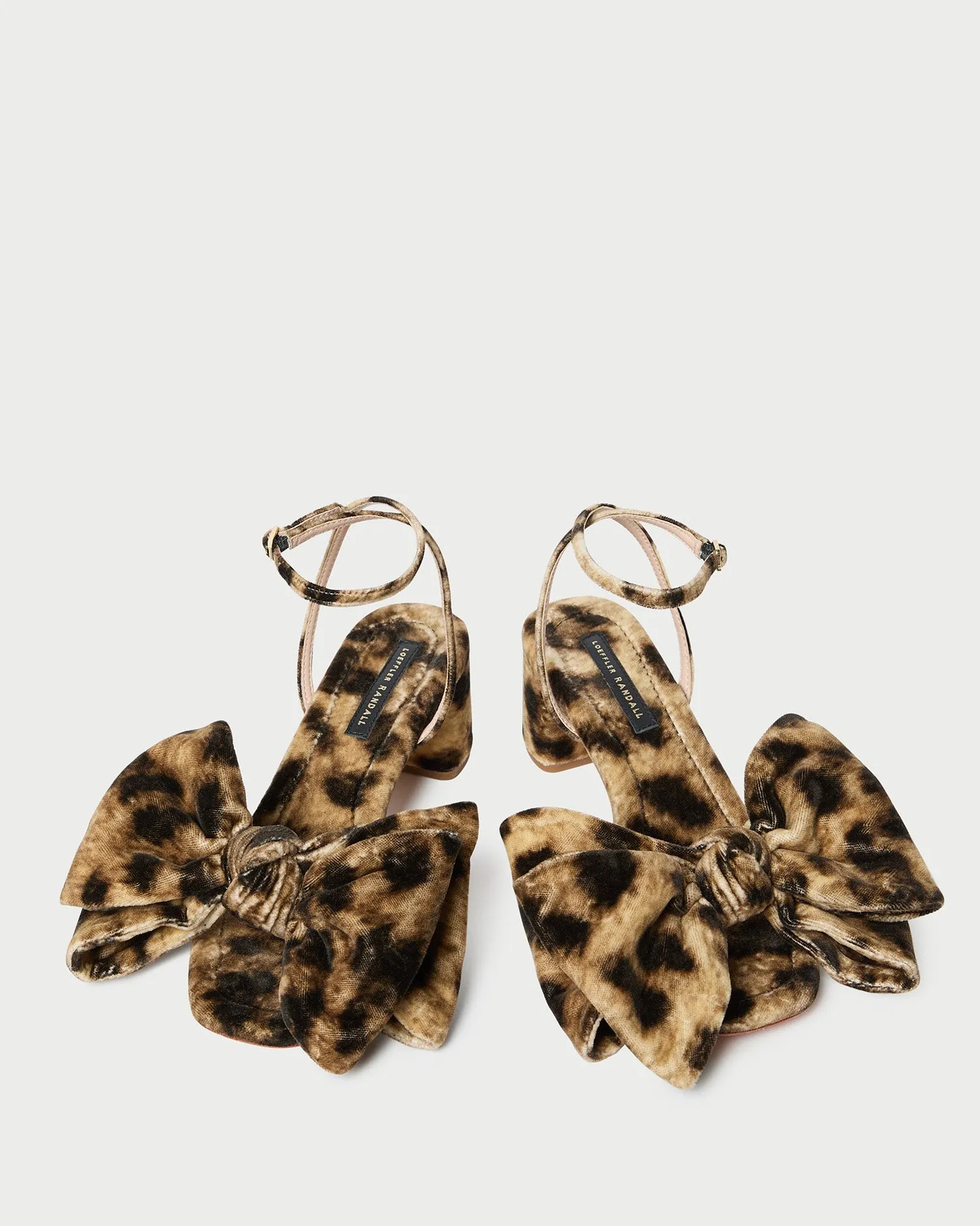 Carmen Leopard Velvet Bow Sandal -LOEFFLER RANDALL
