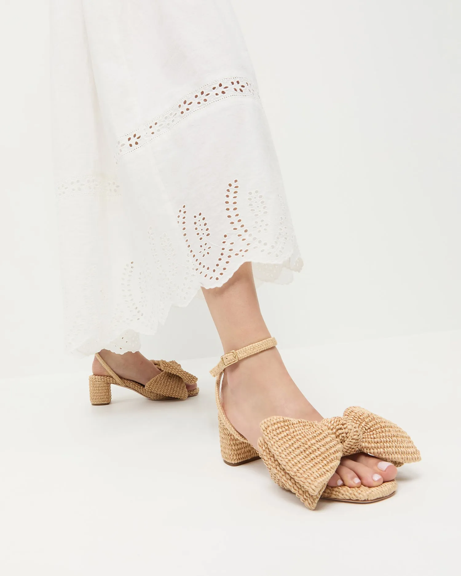 Carmen Natural Bow Sandal -LOEFFLER RANDALL