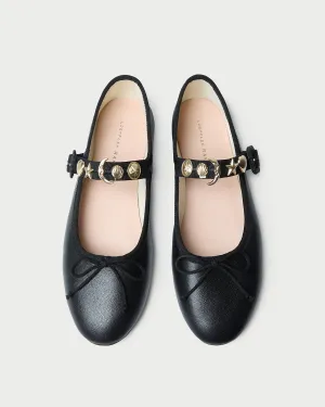 Chiara Black Leather Mary Jane -LOEFFLER RANDALL