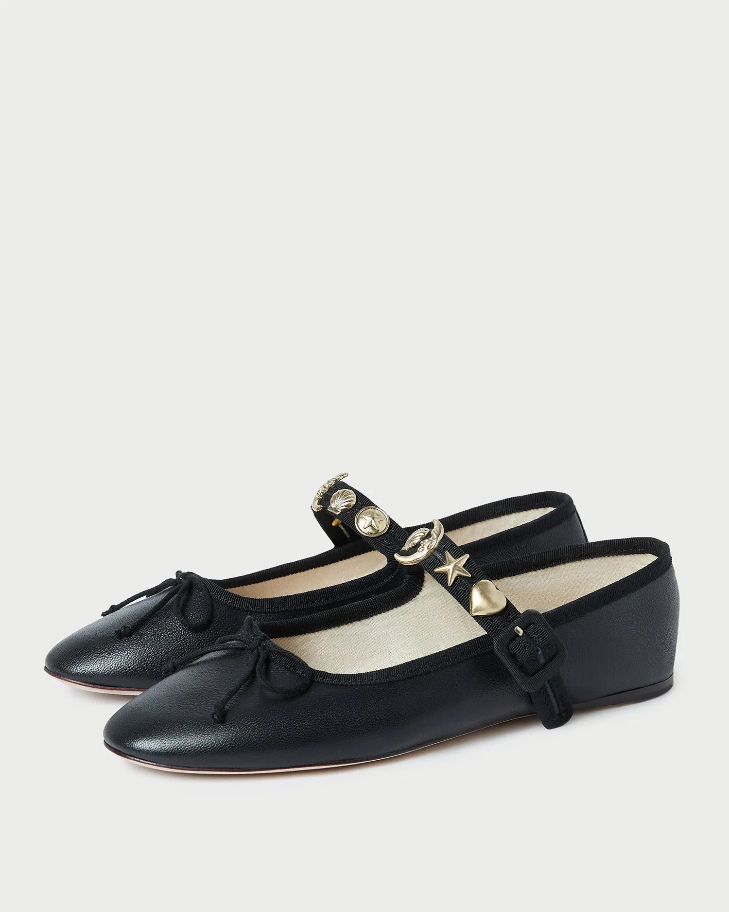 Chiara Black Leather Mary Jane -LOEFFLER RANDALL