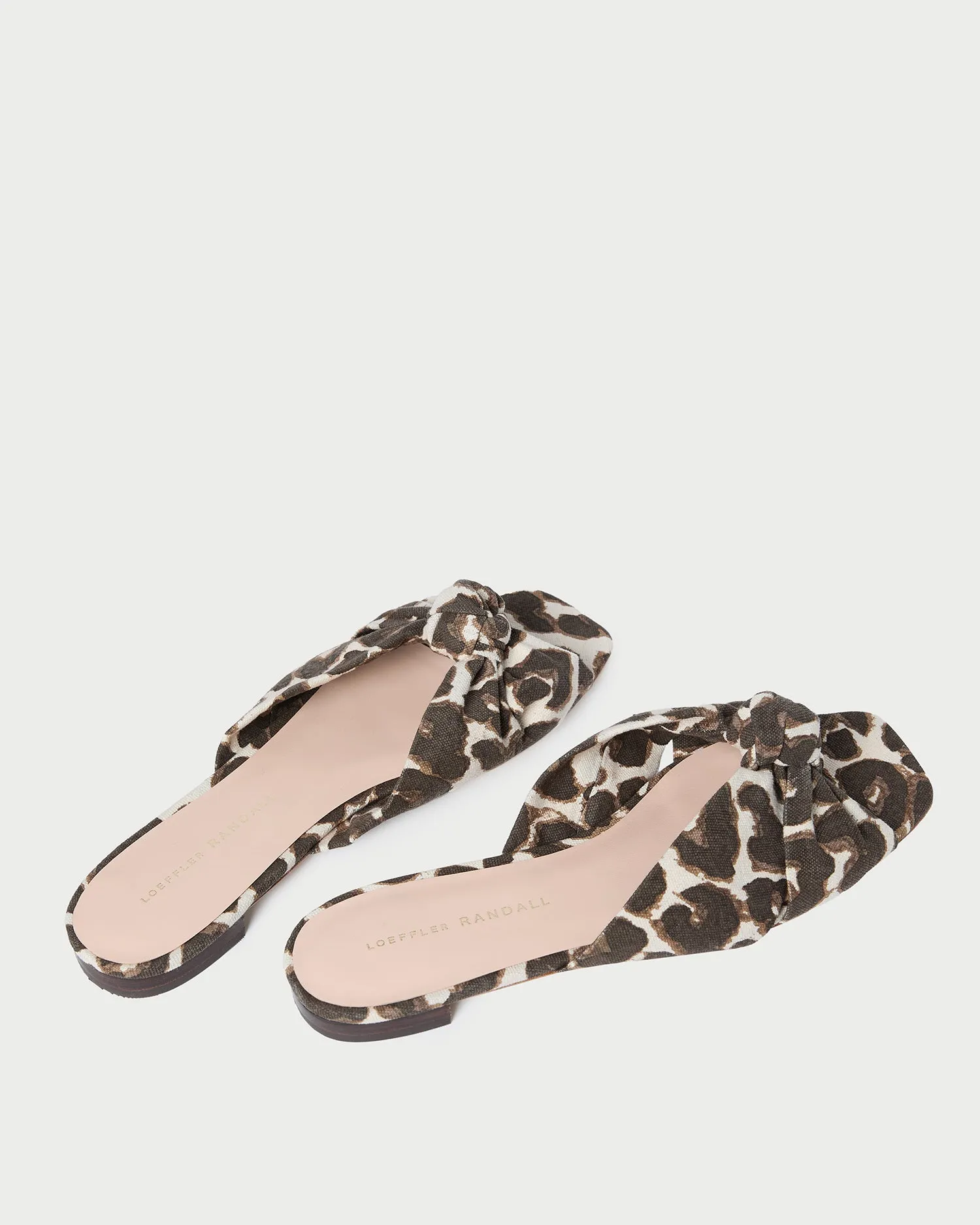 Claudette Leopard Knot Flat Sandal -LOEFFLER RANDALL