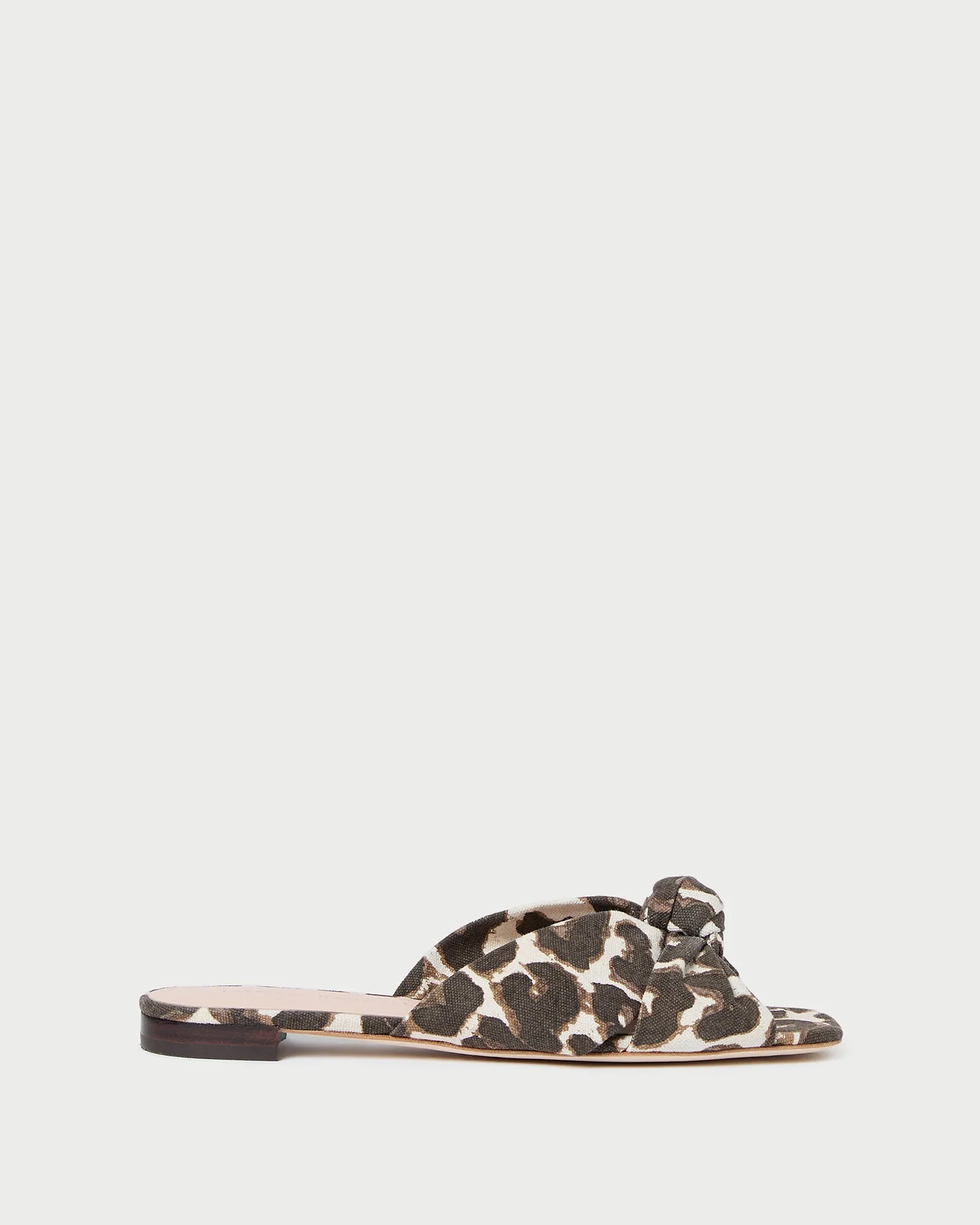Claudette Leopard Knot Flat Sandal -LOEFFLER RANDALL