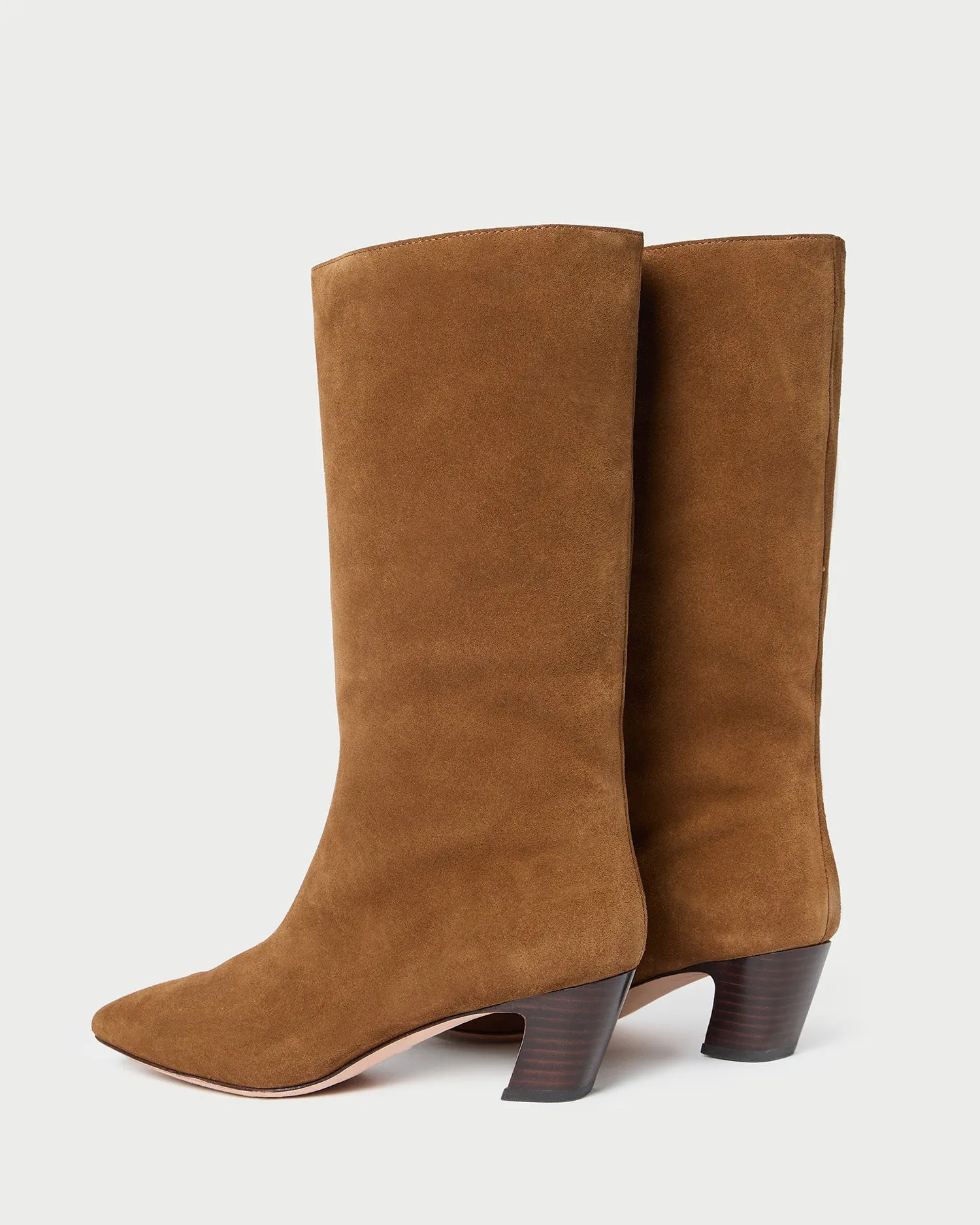 Cleo Cacao Suede Mid-Calf Boot -LOEFFLER RANDALL