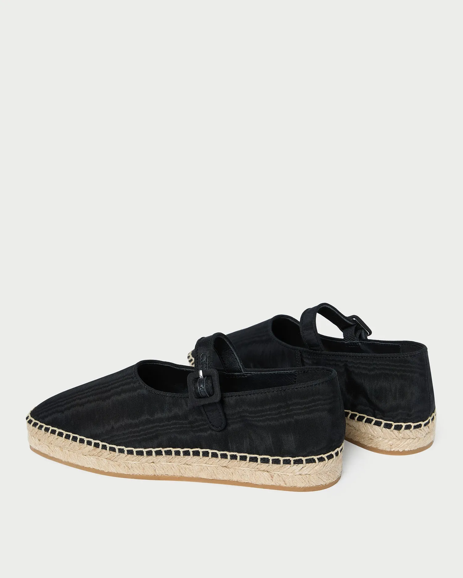 Clover Black Moiré Espadrille -LOEFFLER RANDALL