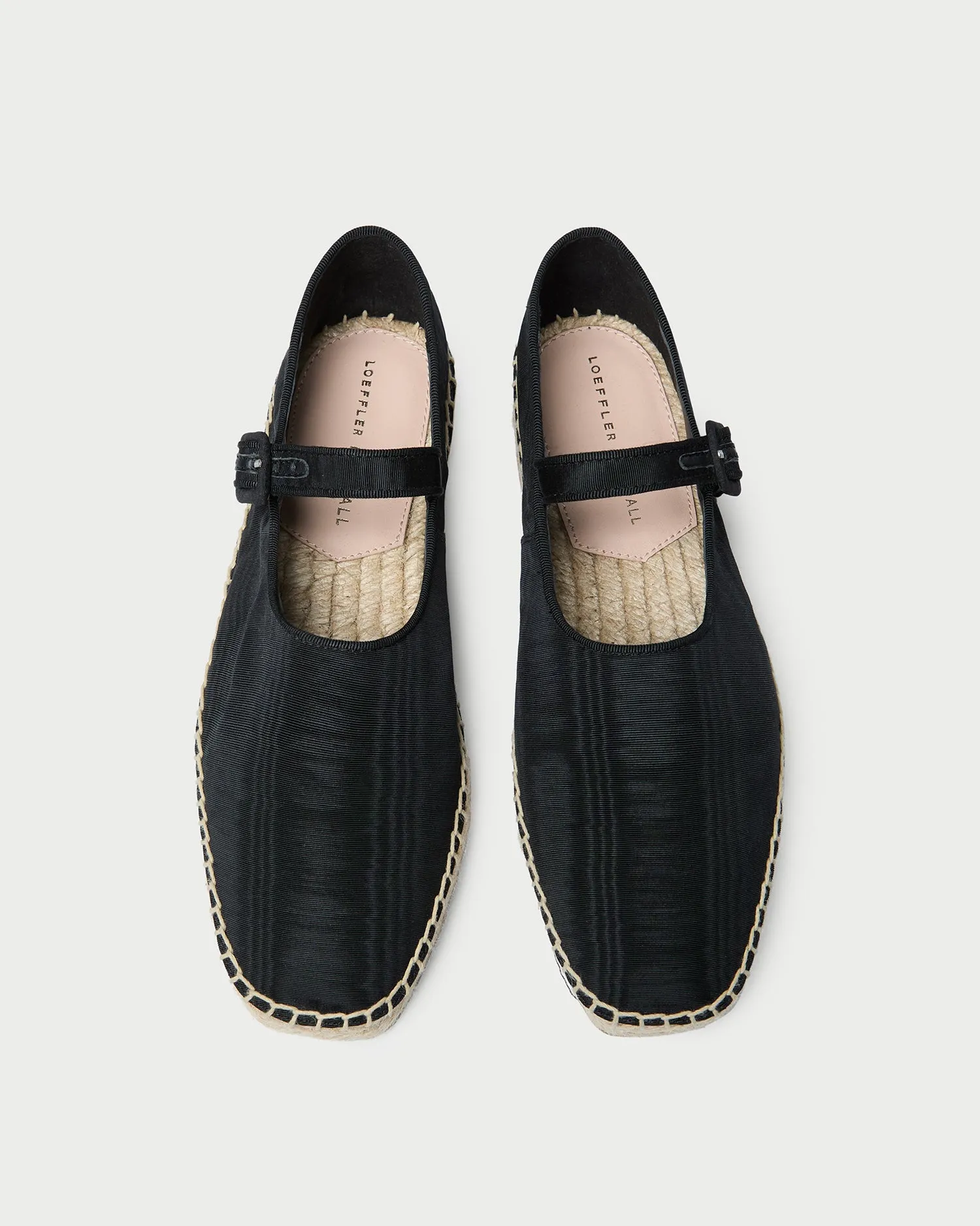 Clover Black Moiré Espadrille -LOEFFLER RANDALL