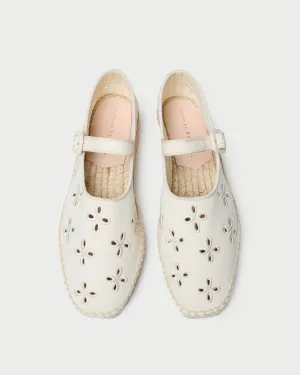 Clover Natural Embroidered Espadrille -LOEFFLER RANDALL