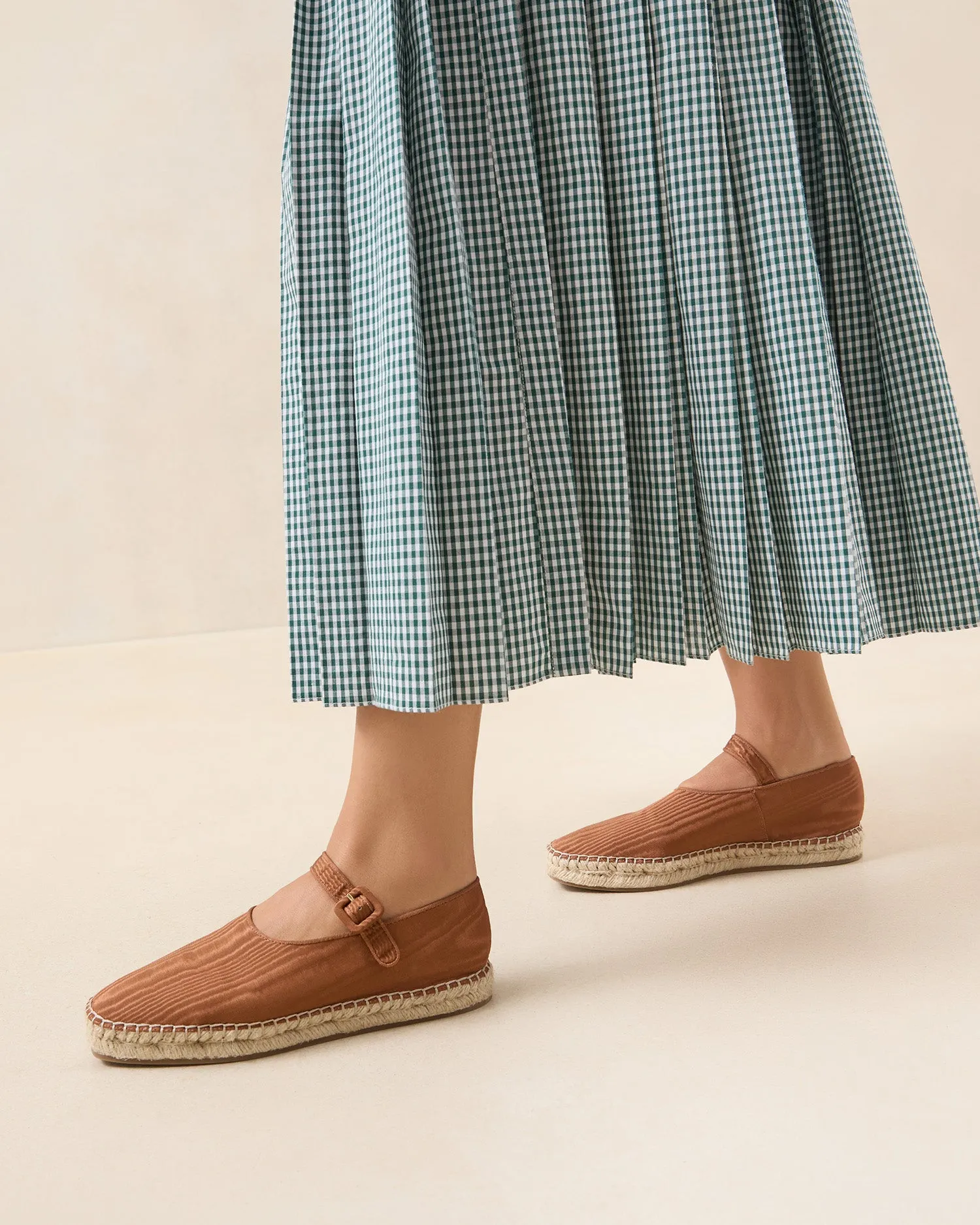 Clover Nutmeg Moiré Espadrille -LOEFFLER RANDALL