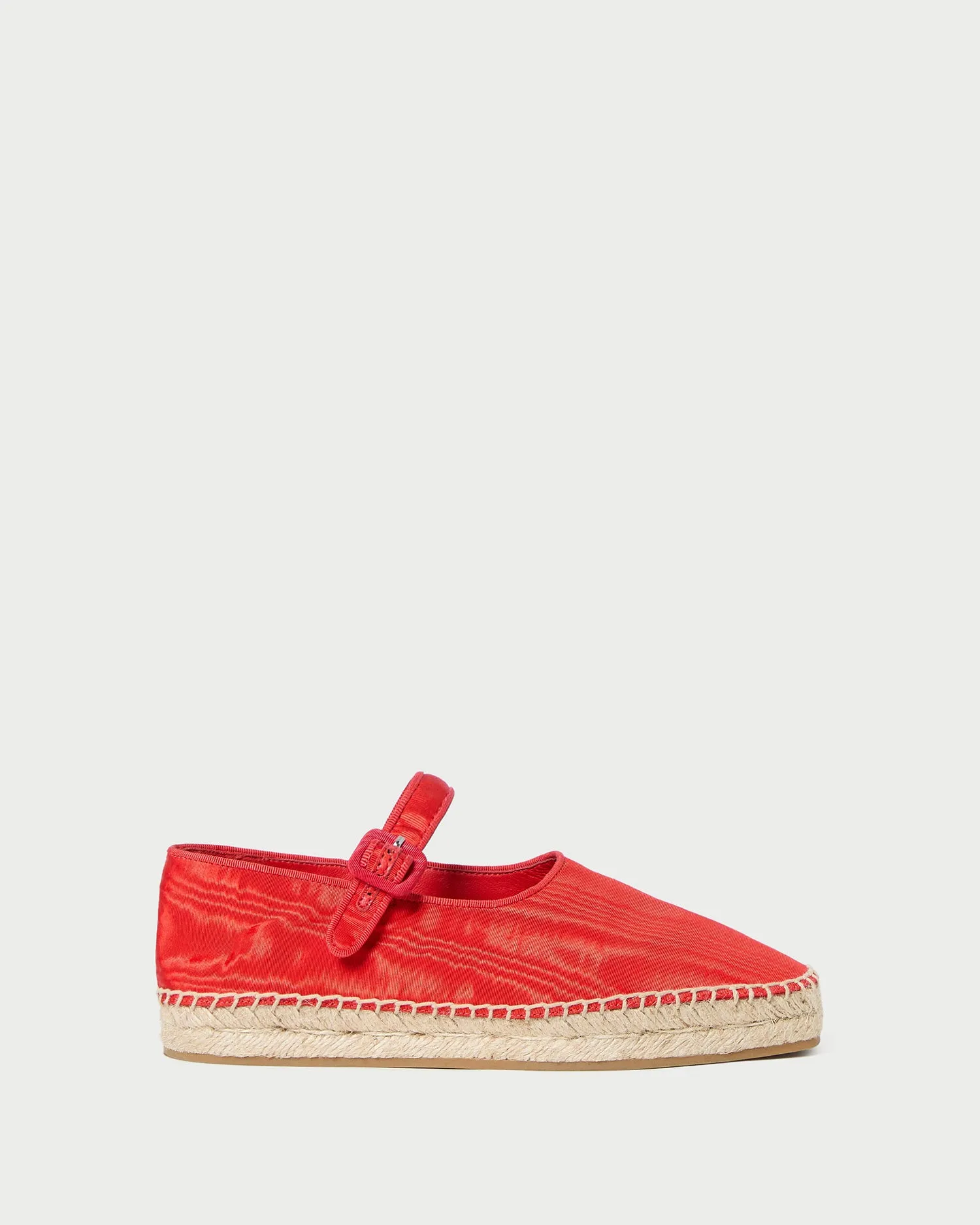 Clover Red Moiré Espadrille -LOEFFLER RANDALL