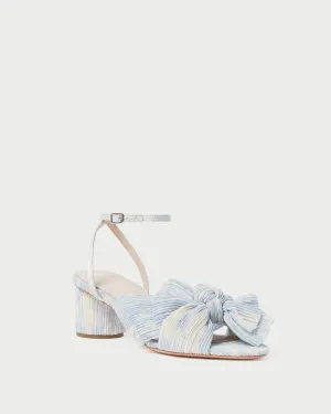 Dahlia Blue Floral Bow Heel -LOEFFLER RANDALL
