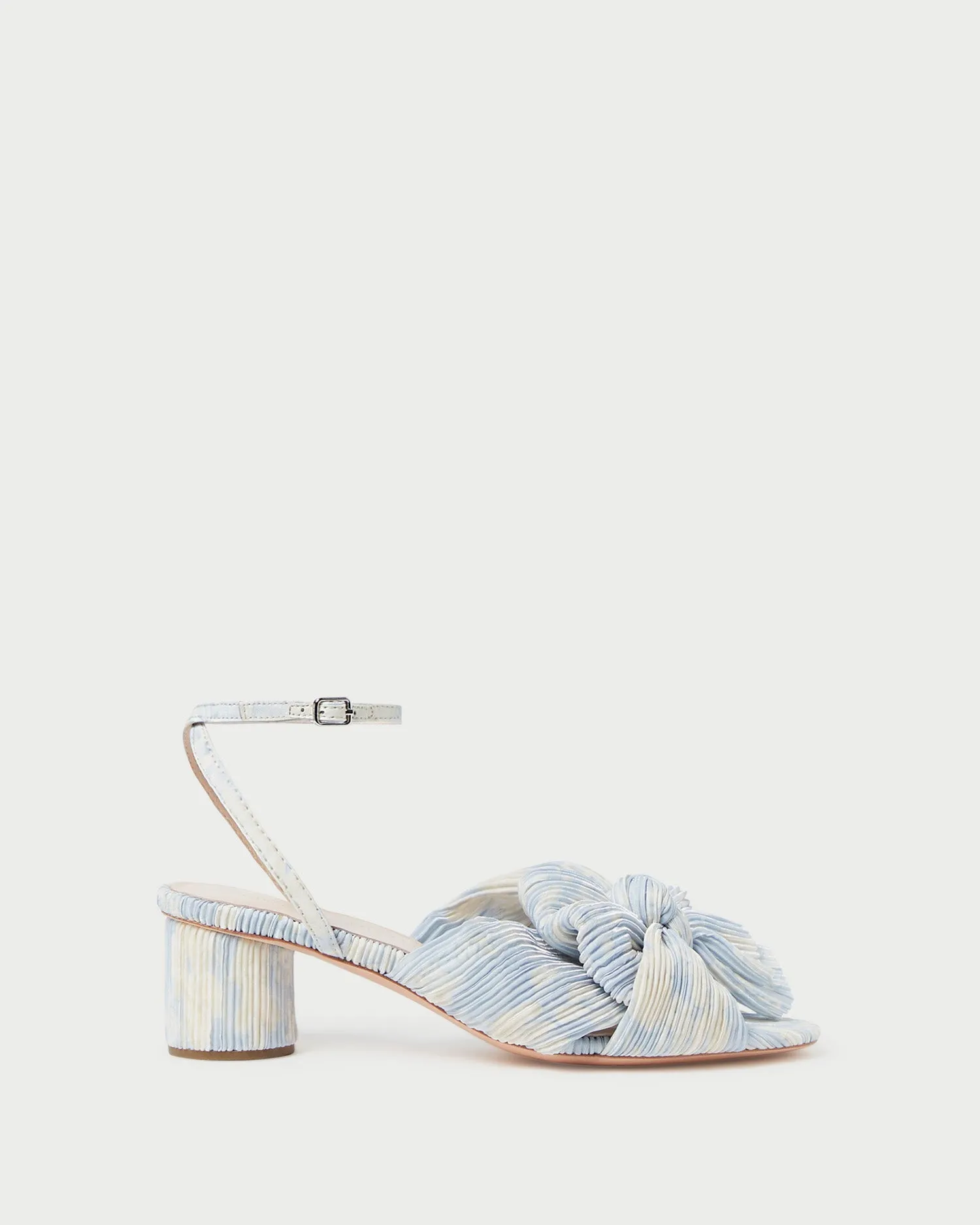 Dahlia Blue Floral Bow Heel -LOEFFLER RANDALL