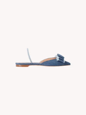DENIM FRAY BELINDA FLAT
