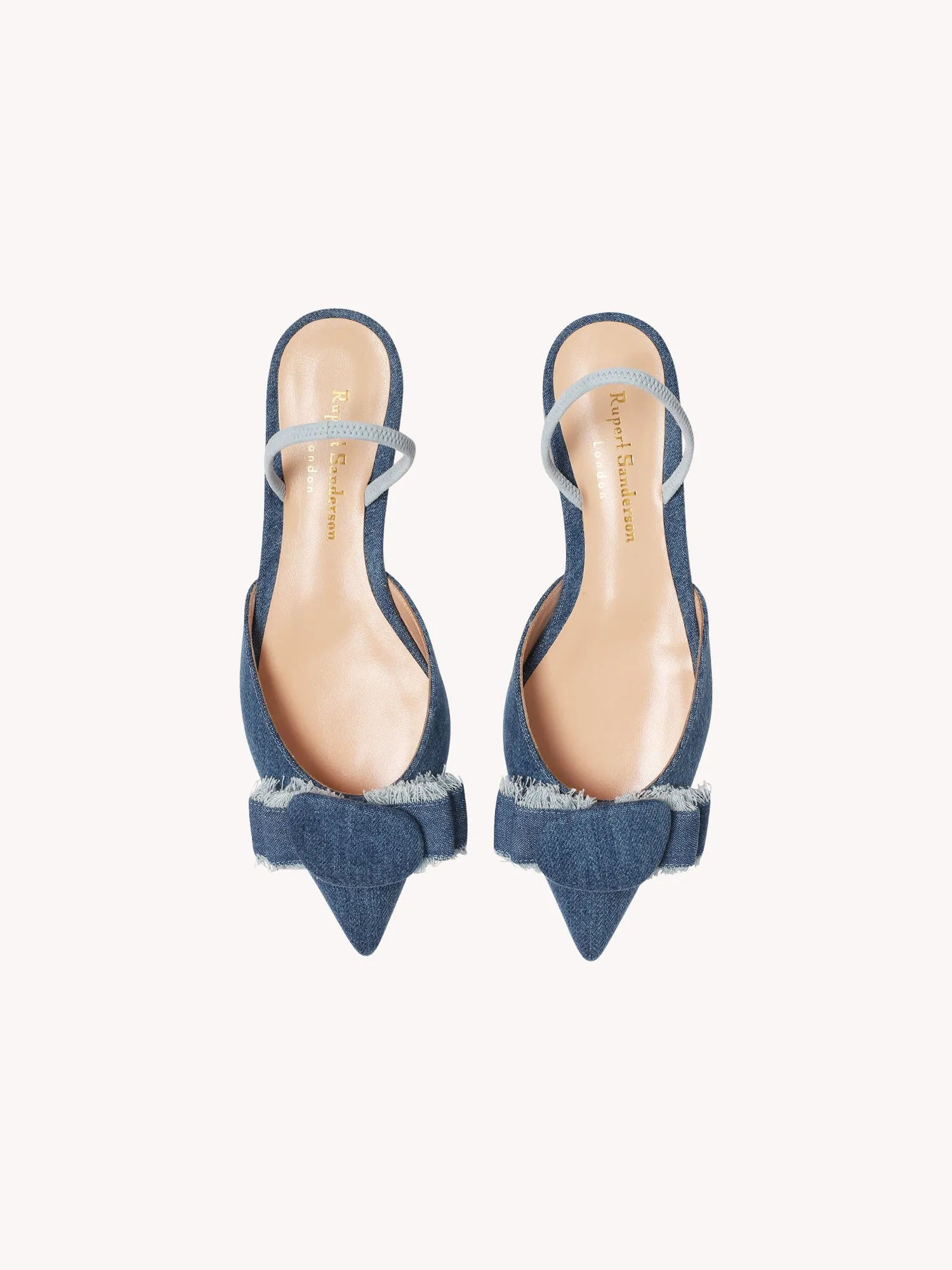 DENIM FRAY BELINDA FLAT