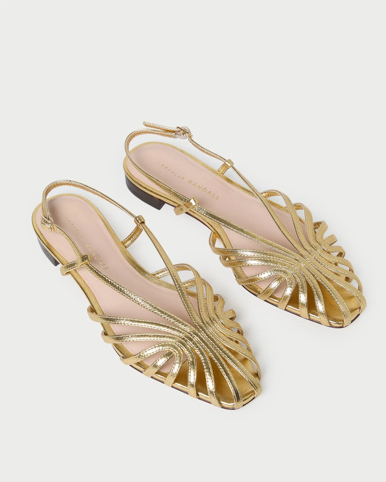 Devon Gold Slingback Sandal -LOEFFLER RANDALL