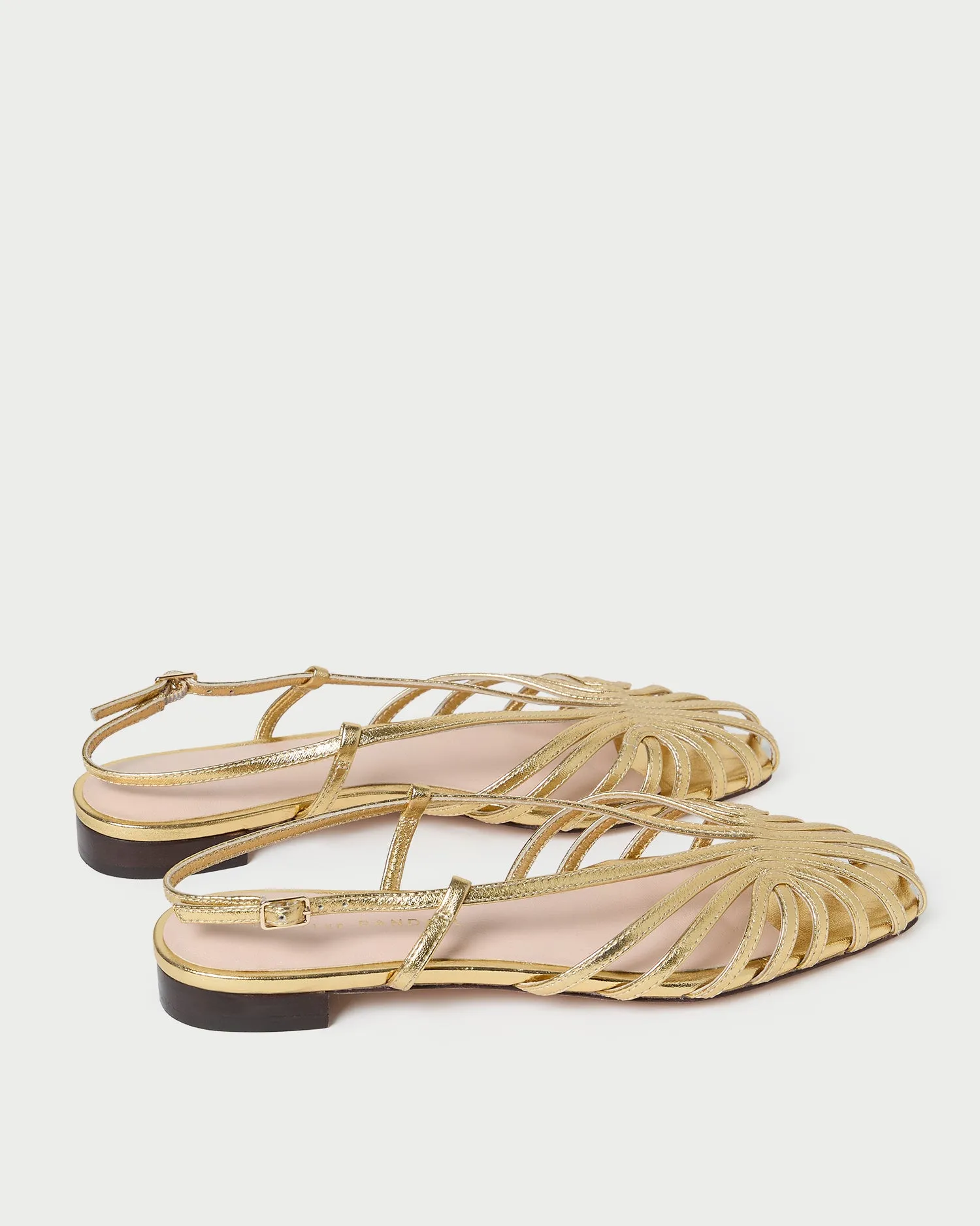 Devon Gold Slingback Sandal -LOEFFLER RANDALL