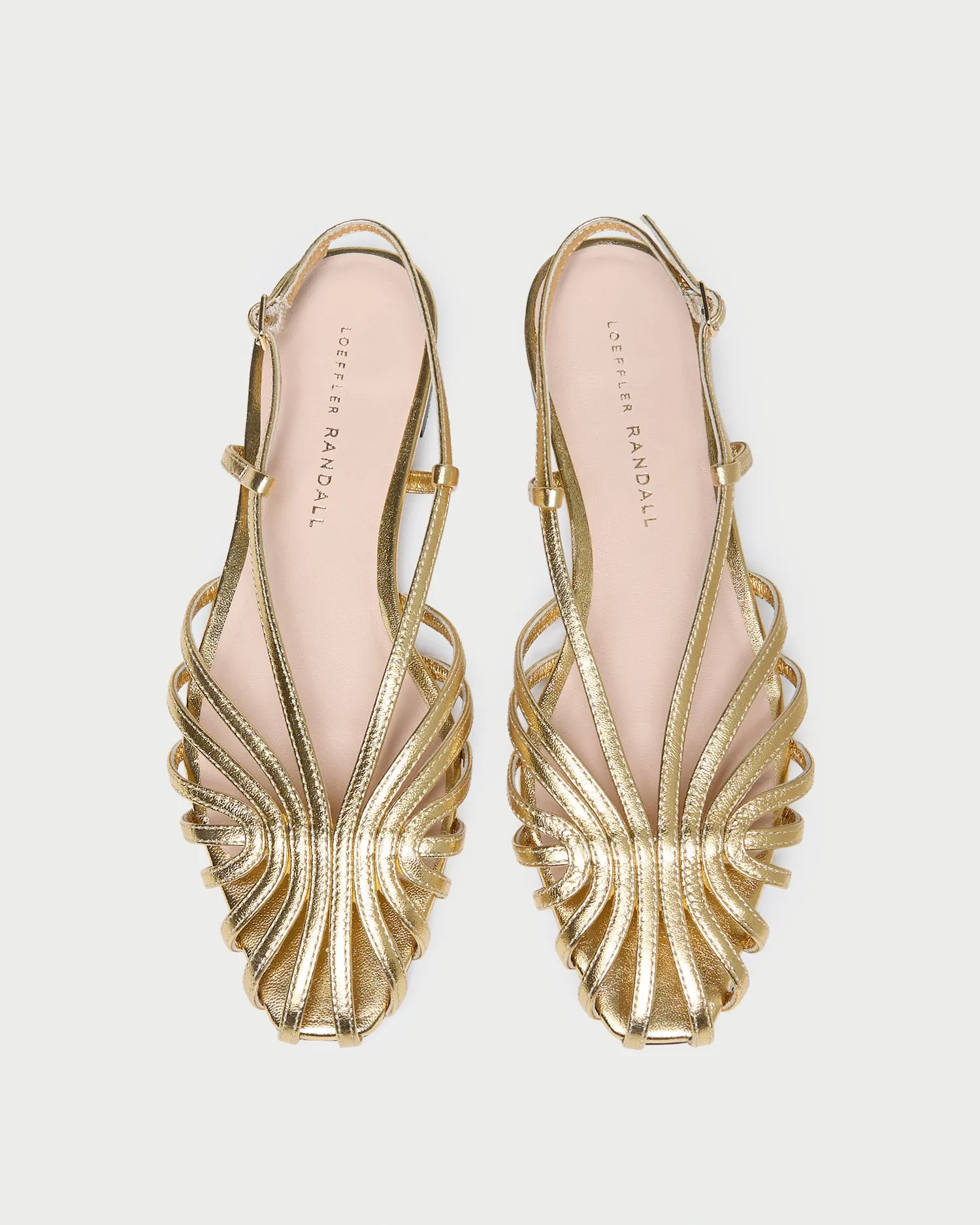 Devon Gold Slingback Sandal -LOEFFLER RANDALL