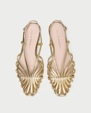 Devon Gold Slingback Sandal -LOEFFLER RANDALL