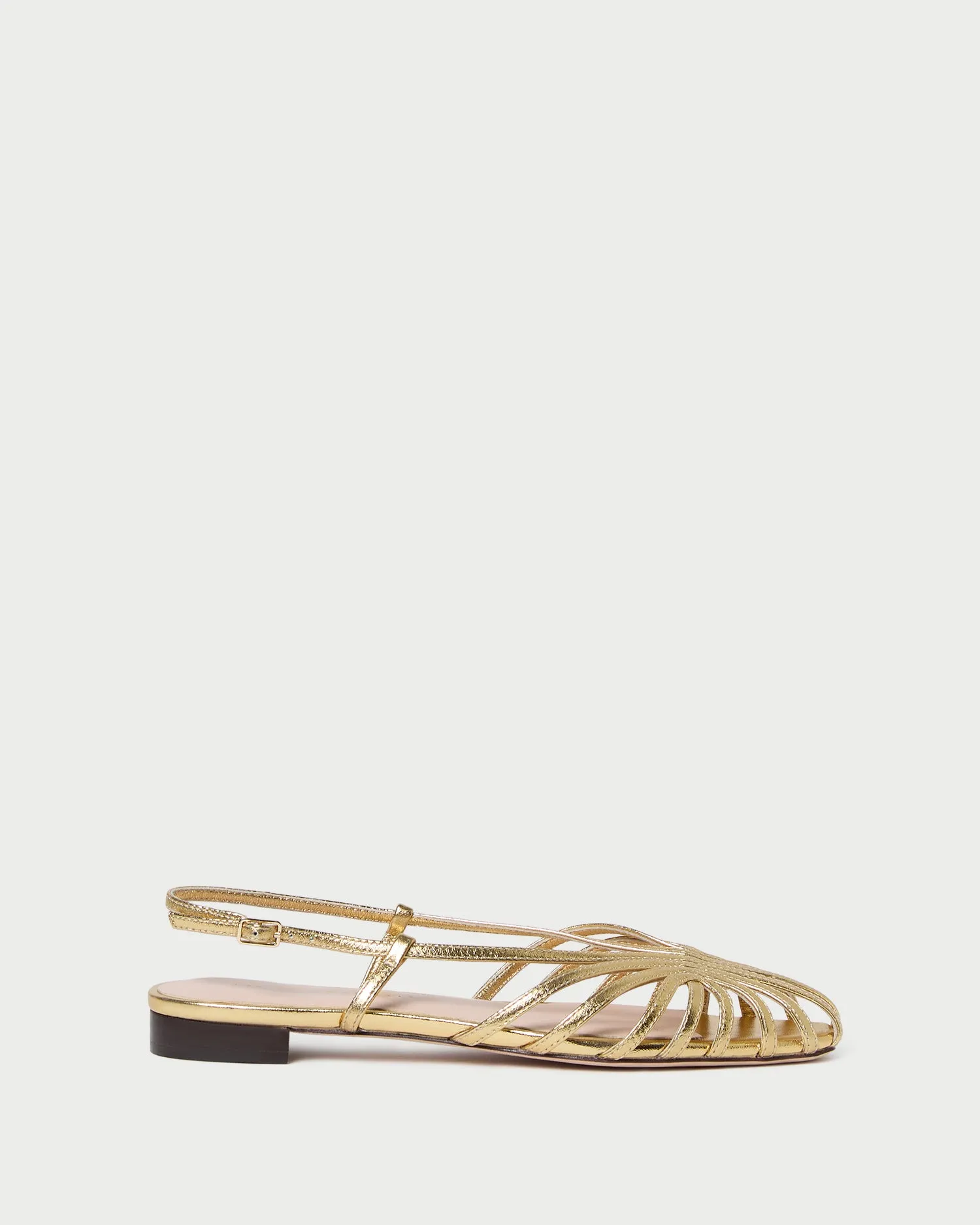Devon Gold Slingback Sandal -LOEFFLER RANDALL