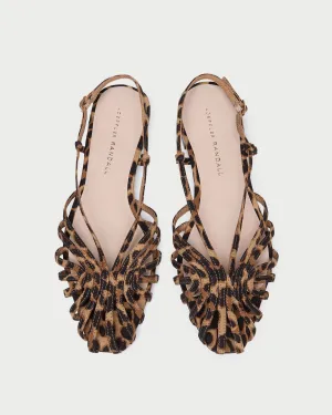 Devon Leopard Slingback Sandal -LOEFFLER RANDALL